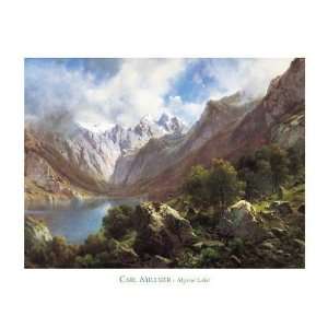  Karl Millner   Alpine Lake Canvas