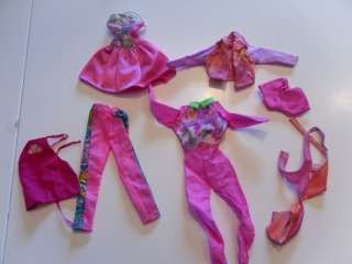 Large lot 53 un. PINK   BARBIES CLOTHES Sport Evening Cocktail Day to 