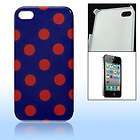 Red Round Circle IMD Back Case Protector for iPhone 4 4G 4S  