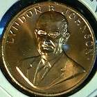 Lyndon B. Johnson US MINT INAUGURATED Commemorative Bronze Medal 