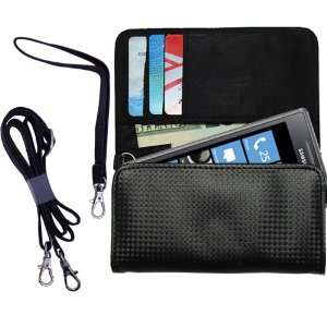  Black Purse Hand Bag Case for the Samsung I8700 with both 