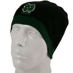   Notre Dame Fighting Irish Black Ice Knit Beanie Cap