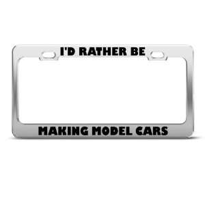   Be Making Model Cars license plate frame Stainless Metal Tag Holder