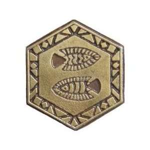  Two Fish Tribal Ethnic Wax Seal Stamp (Antique Brass color 