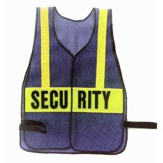 SECURITY *Blue* REFLECTIVE Traffic Safety Vest *One Size Fits All*
