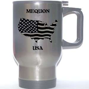  US Flag   Mequon, Wisconsin (WI) Stainless Steel Mug 