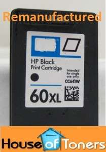 Black Inkjet Cartridge HP60XL CC641WN for Printers Photosmart C4780 