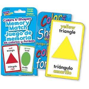    Colors & Shapes Memory Match Challenge Cards® Toys & Games