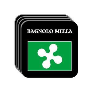   Region, Lombardy   BAGNOLO MELLA Set of 4 Mini Mousepad Coasters