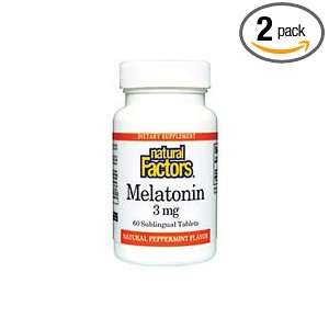 Natural Factors Stress Relax Melatonin Tablets, 3mg Chewable, 90 Count 