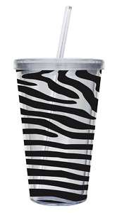 Insulated Cup w/Straw 17oz, Zebra 2AC0004  