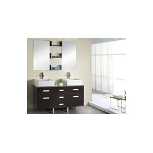  Maybell Double Bathroom Vanity Set 55 Inch