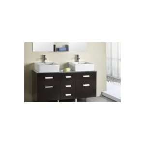  56 Modern Style Maybell Double Sink Vanity Cabinet