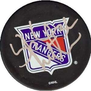  Stephane Matteau Signed Puck