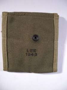 30 CAL M1 CARBINE POUCH MARKED LEE 1943 TRANSITIONAL PATTERN 