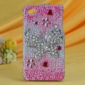  iPhone 4S Butterfly Supernova Premium 3D Diamond Cover Case 