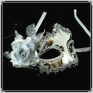 PARTY Masquerade PROM Silver flower PRINCESS mask★~~  