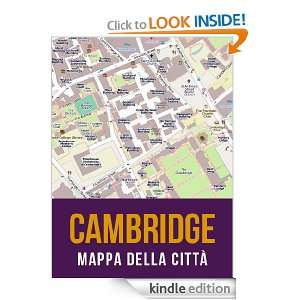 Cambridge, Inghilterra mappa della città (Italian Edition 