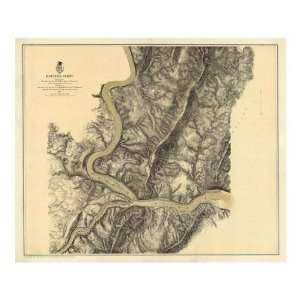     Civil War Map   Harpers Ferry, 1869 Giclee Canvas