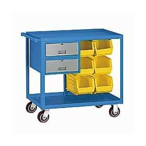 RELIUS SOLUTIONS Two Drawer Service Carts with Six Bins  