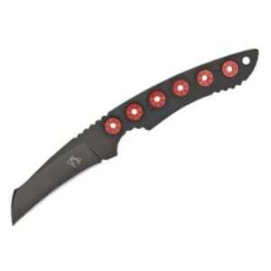 Mantis Knives MF2 MF 2 Fixed Blade with Hole Cutouts Handles & Red 
