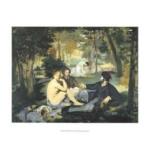  Luncheon on the Grass Poster by Edouard Manet (14.00 x 11 