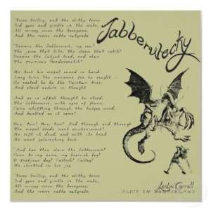  Jabberwocky Poem Poster