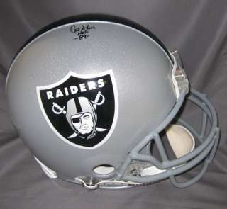 Art Shell Signed Raiders Proline Helmet w/HOF 89  