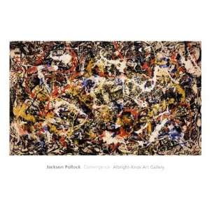  Convergence by Jackson Pollock 40x28