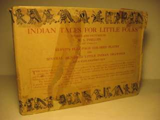 1914 INDIAN TALES FOR LITTLE FOLKS PICTURE BOOK IN DJ  