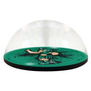   State Spartans Round Crystal Magnetized Paperweight