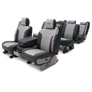  Coverking CSC1A8MR7112 Gray/Black Leatherette Custom Seat 