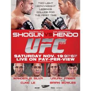  UFC 139 Autographed Poster 