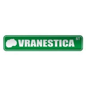     VRANESTICA ST  STREET SIGN CITY MACEDONIA