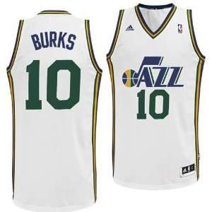Utah Jazz Alec Burks Swingman Jersey (White)  Sports 