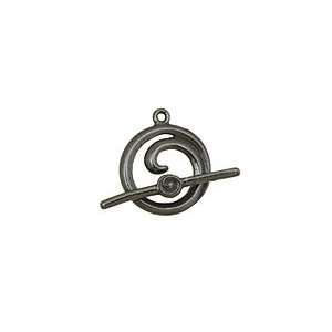   Spiral Toggle Clasp 18x16mm, 24mm bar Findings Arts, Crafts & Sewing