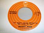 JOHNNY NASH MY MERRY GO ROUND / WERE TRYING TO GET BACK 7 45 record 