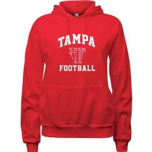  Tampa Spartans Red Womens Football Arch Hooded Sweatshirt 