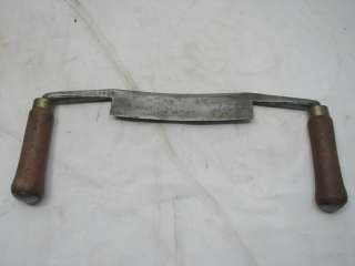 ANTIQUE D.R.BARTON 7 INCH DRAW KNIFE WOOD SHAVE WOODWORKING TOOL 