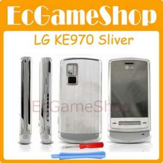 Silver Full Housing cover LG KE970 Shine Keypad Case  