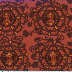  58 Wide Designer Jersey Knit Cyanea Chocolate Fabric By 