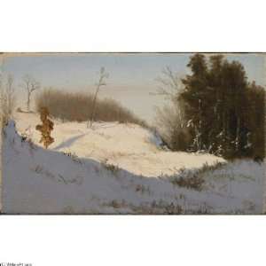 Hand Made Oil Reproduction   Jervis McEntee   32 x 32 inches   Winter 