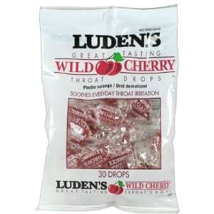  Ludens Throat Drops Wild Cherry 30 ct. (Quantity of 9 