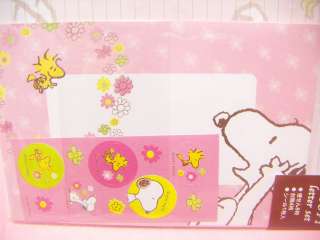 Peanuts Snoopy Letter Set / Japan Stationary Pink  