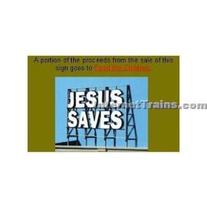  Blair Line HO/S/O Scale Jesus Saves Billboard Kit (large 