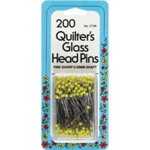  Quilters Glass Head Pins Size 22 200/Pkg Arts, Crafts 