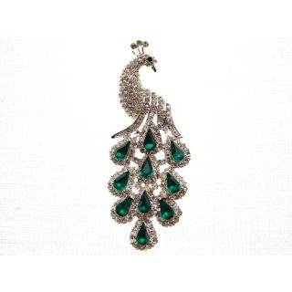   Crystal Rhinestone Peacock Bird Fashion Jewelry Pin Brooch Jewelry