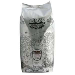 Jims Organic Coffee Whole Bean Columbian 5lb Bag  Grocery 