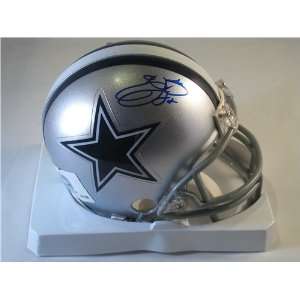  Emmitt Smith Autographed/Hand Signed Dallas Cowboys Mini 