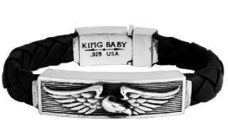 King Baby Studios LEATHER bracelets Star eagle Studded  